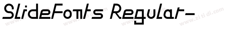 SlideFonts Regular字体转换